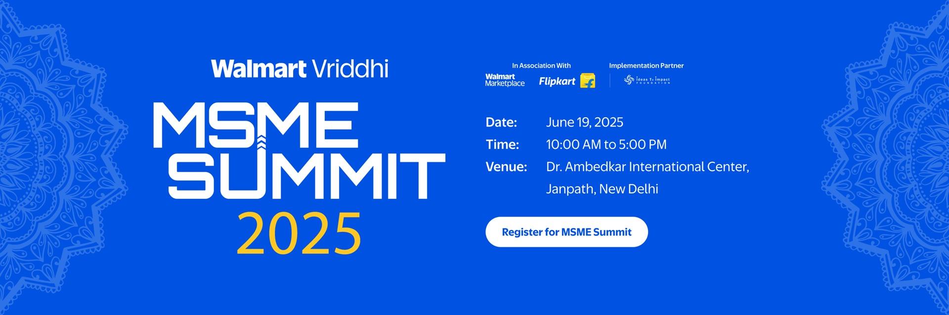 walmart vridhi msme summit 2025